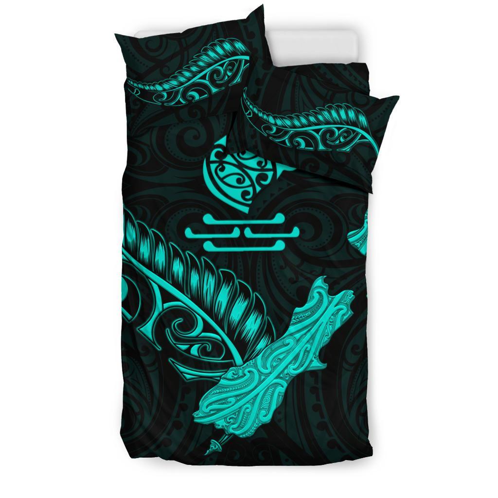 new-zealand-heart-bedding-set-map-kiwi-mix-silver-fern-turquoise