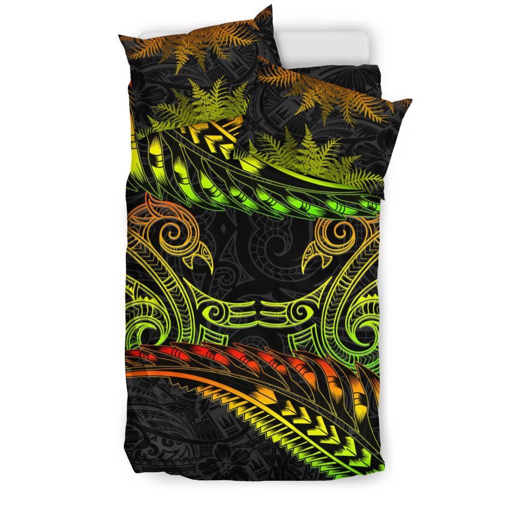 new-zealand-bedding-set-reggae-manaia-maori-silver-fern-duvet-cover