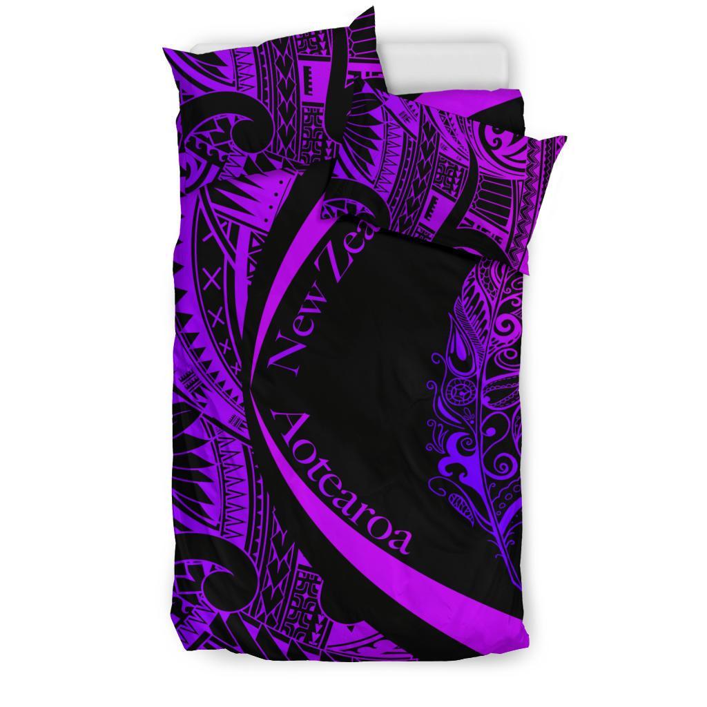 light-silver-fern-maori-bedding-set-circle-style-purple