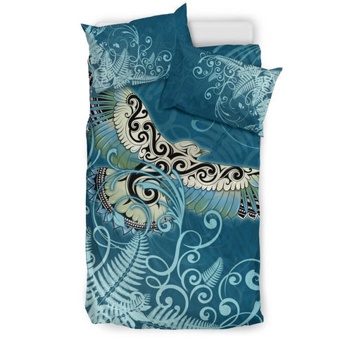 new-zealand-bedding-set-silver-fern-polynesian-style-maori-kea-bird