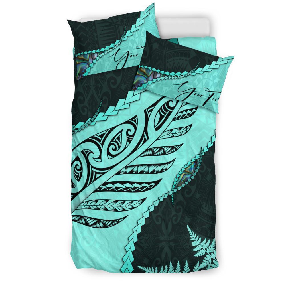 signature-custom-paua-shell-maori-silver-fern-bedding-set-turquoise