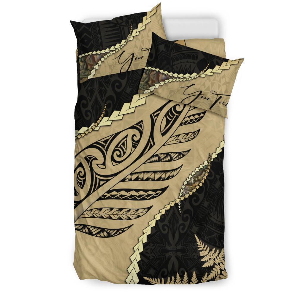 signature-custom-paua-shell-maori-silver-fern-bedding-set-golden