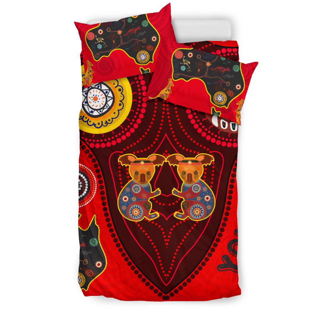 1saustralia-custom-bedding-set-aboriginal-animal-dot-pattern