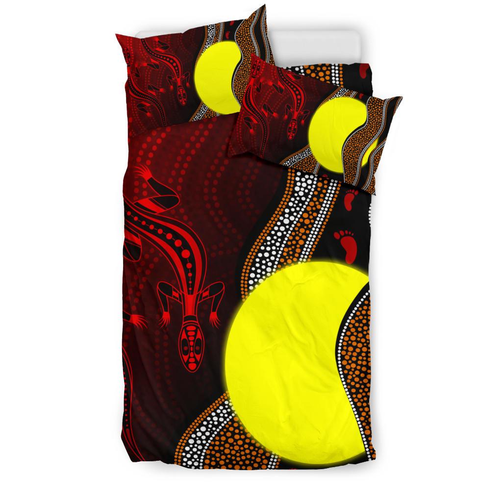 aboriginal-bedding-set-aboriginal-flag-lizard-dot-painting-style