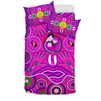 bedding-set-aboriginal-family-with-dot-painting-art