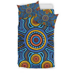 aboriginal-bedding-set-aboriginal-flower-blue-dot-painting-art