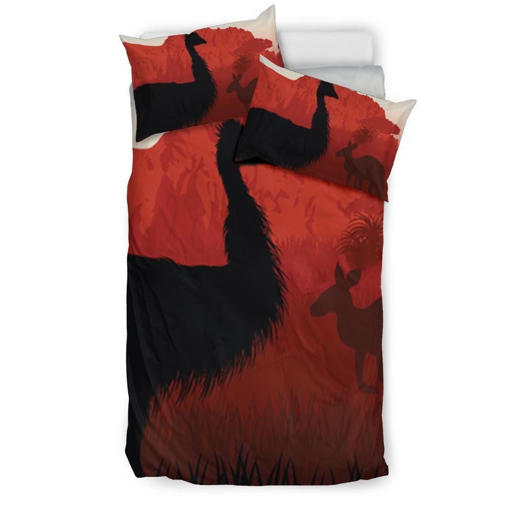 bedding-set-australian-nature-with-emu-and-kangaroo