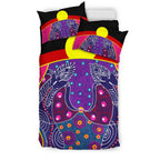 bedding-set-aboriginal-sublimation-dot-pattern-style-violet