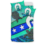 personalised-bedding-set-torres-strait-flag-and-turtle