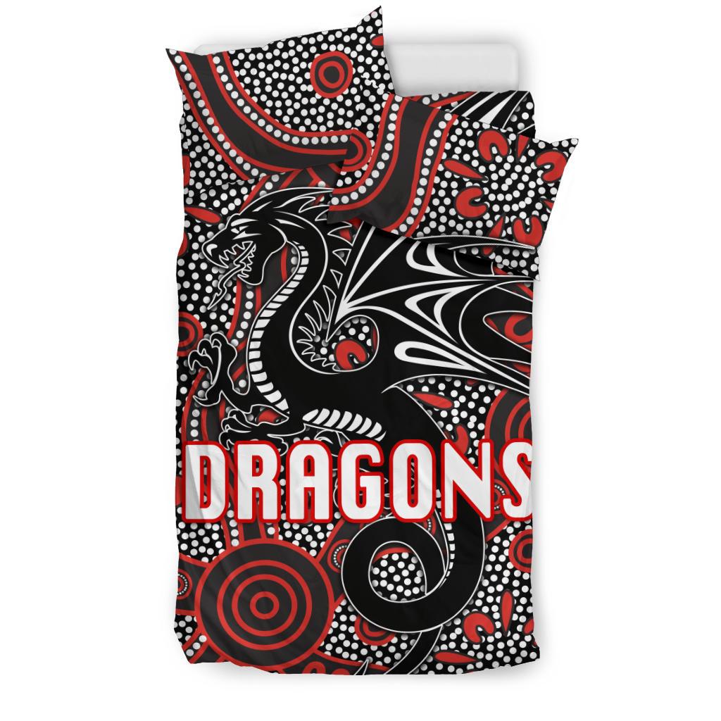 st-george-dragons-bedding-set-unique-indigenous