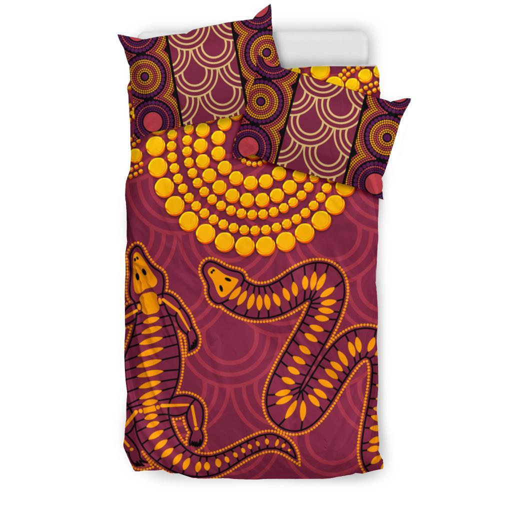 aboriginal-bedding-set-aboriginal-snake-and-alligator
