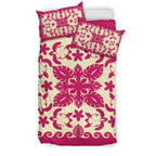 turtle-with-hibiscus-royal-pink-bedding-set