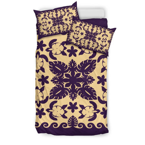 turtle-with-hibiscus-royal-purple-bedding-set