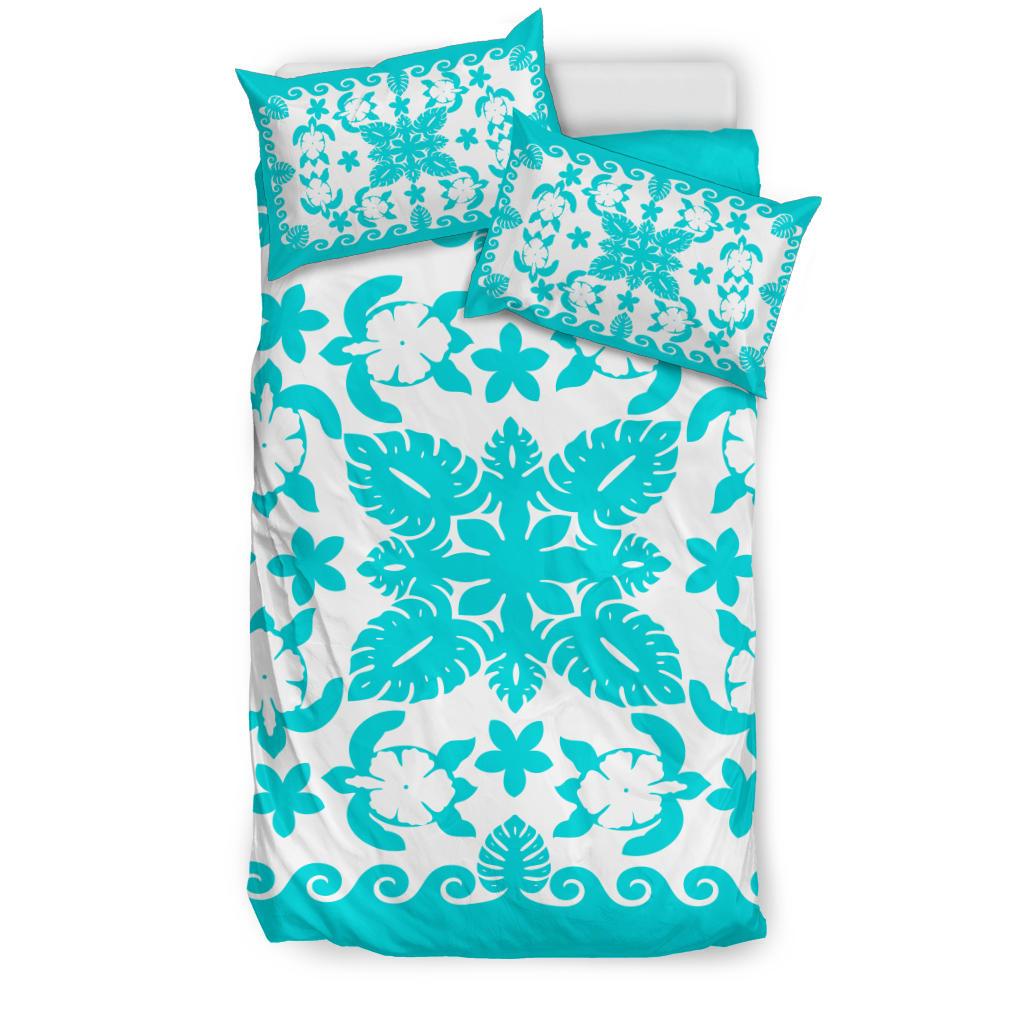 turtle-with-hibiscus-royal-turquoise-bedding-set