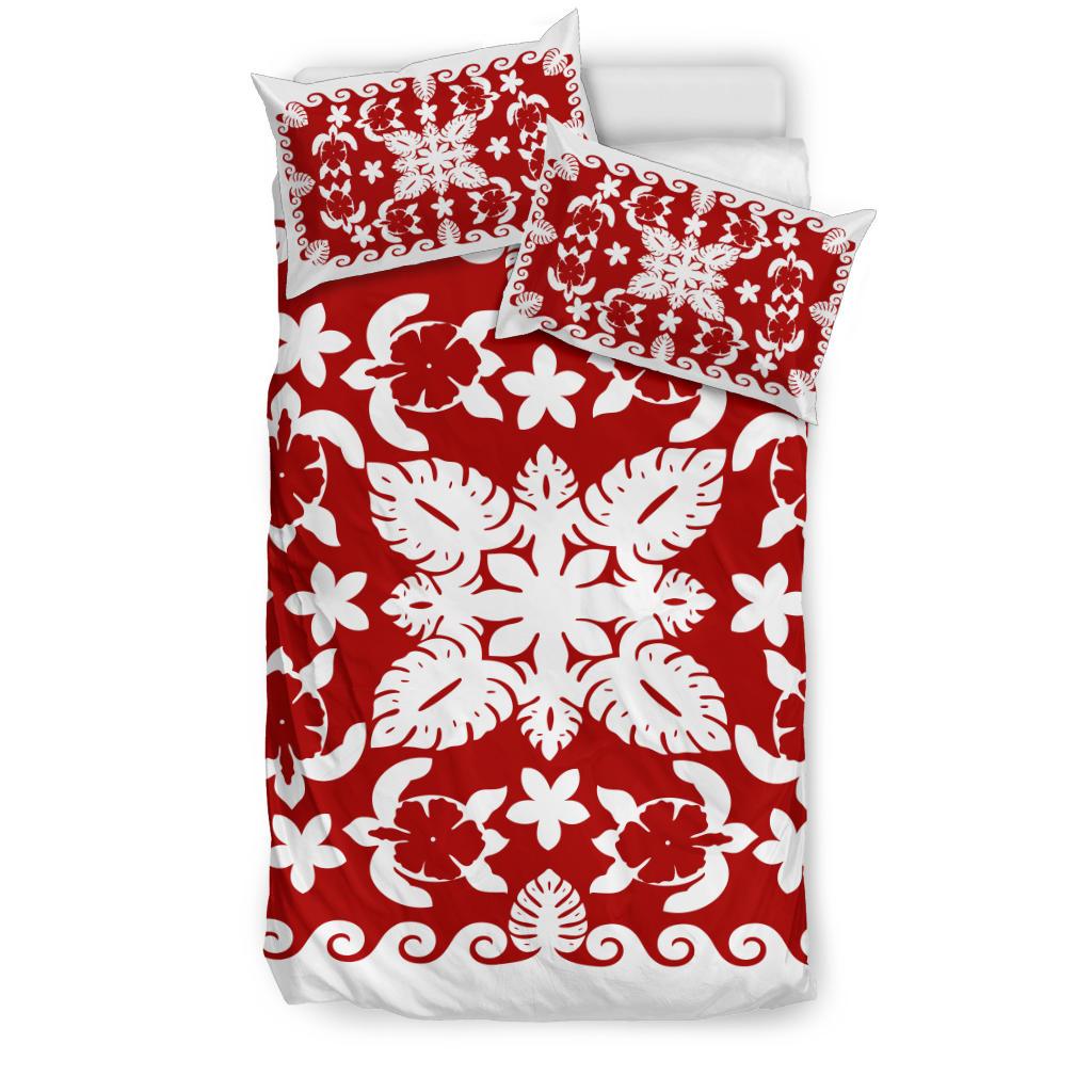turtle-with-hibiscus-royal-white-bedding-set
