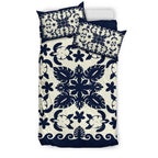 turtle-with-hibiscus-royal-navy-bedding-set-palm-leaf