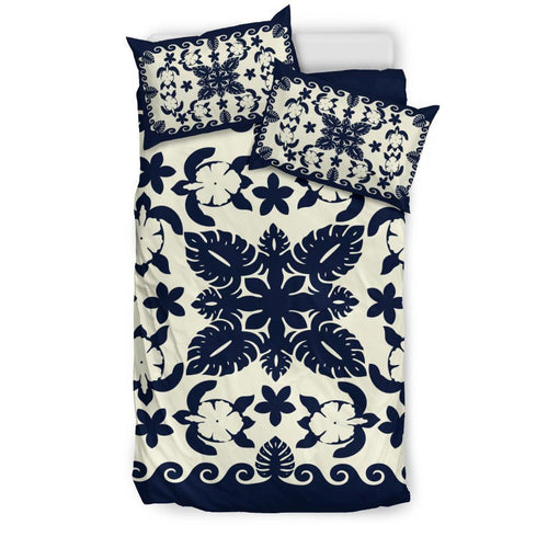 turtle-with-hibiscus-royal-navy-bedding-set-palm-leaf