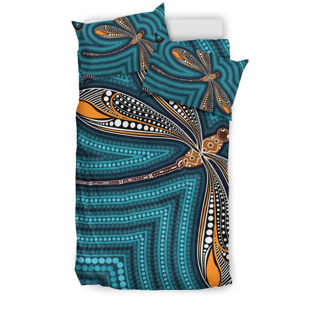 aboriginal-bedding-set-indigenous-dragonfly