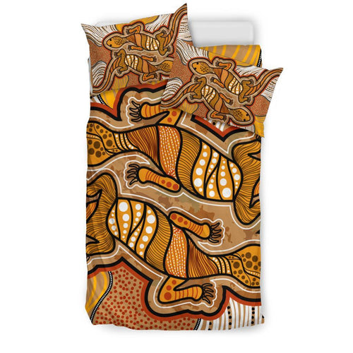 aboriginal-bedding-set-indigenous-two-lizard-vintage-stye
