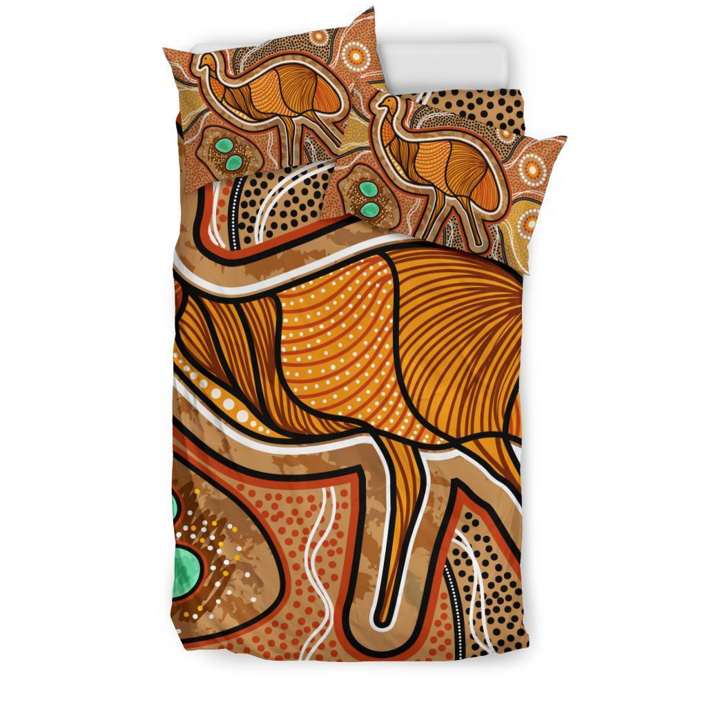 aboriginal-bedding-set-indigenous-emu-vintage-stye