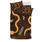 aboriginal-bedding-set-indigenous-snake-hand-brown-color