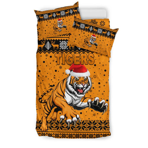 wests-christmas-bedding-set-tigers-unique-vibes-orange