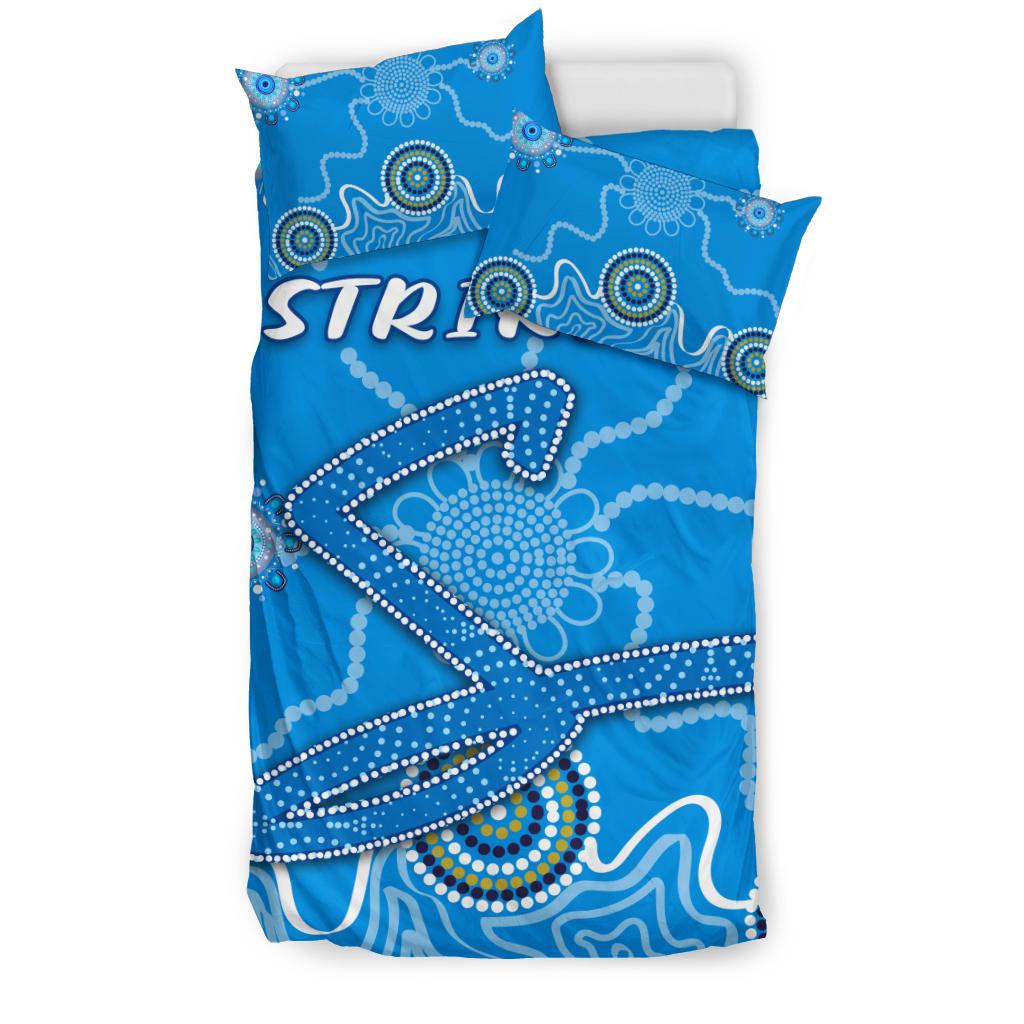 Strikers Bedding Set Indigenous Blue Energy - VibeHoodie