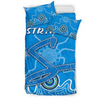 Strikers Bedding Set Indigenous Blue Energy - VibeHoodie