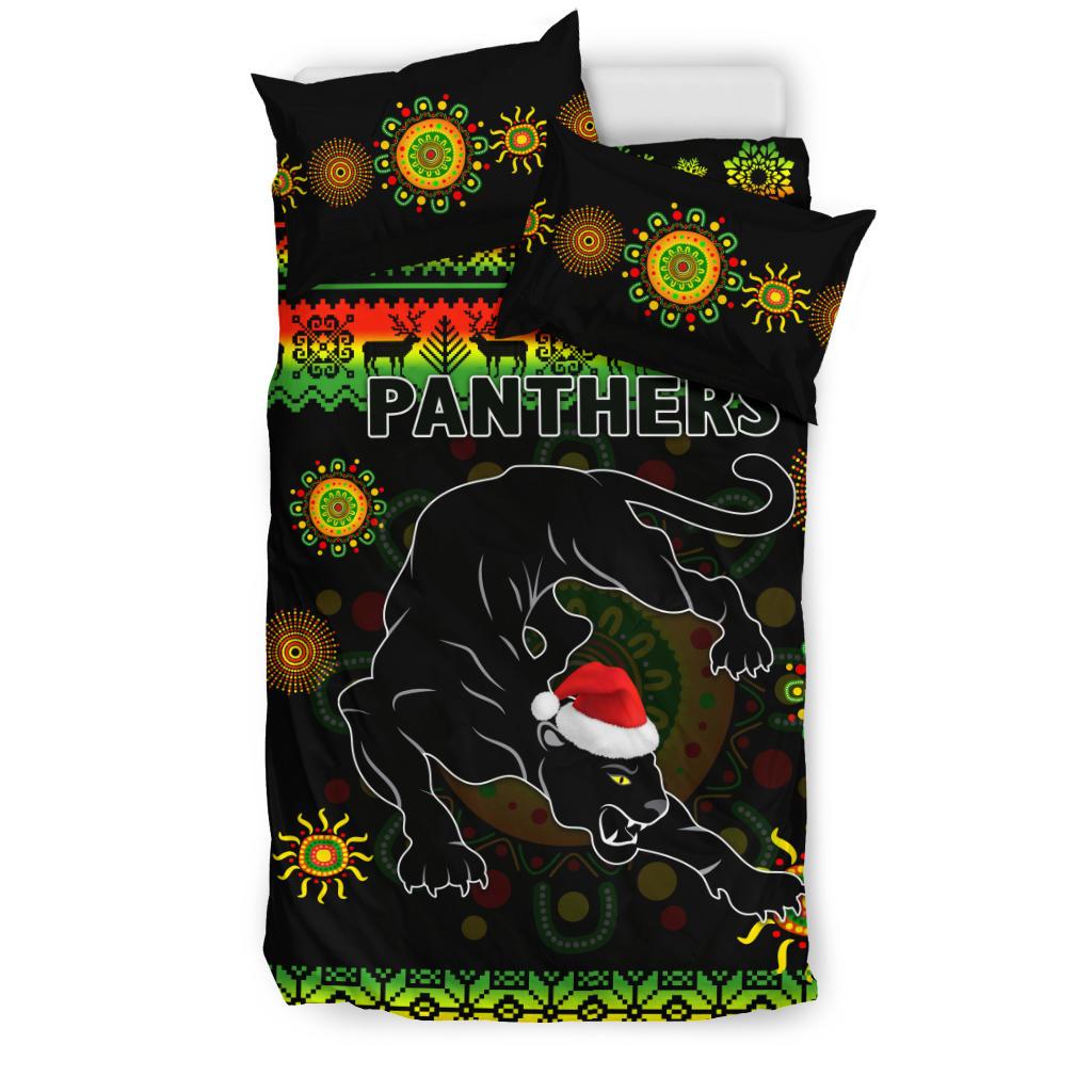 penrith-panthers-christmas-bedding-set-indigenous