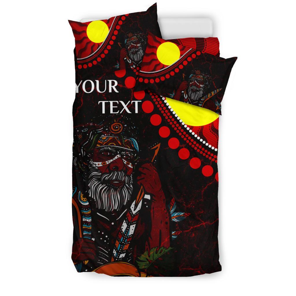 custom-aboriginal-bedding-set-indigenous-people-and-sun