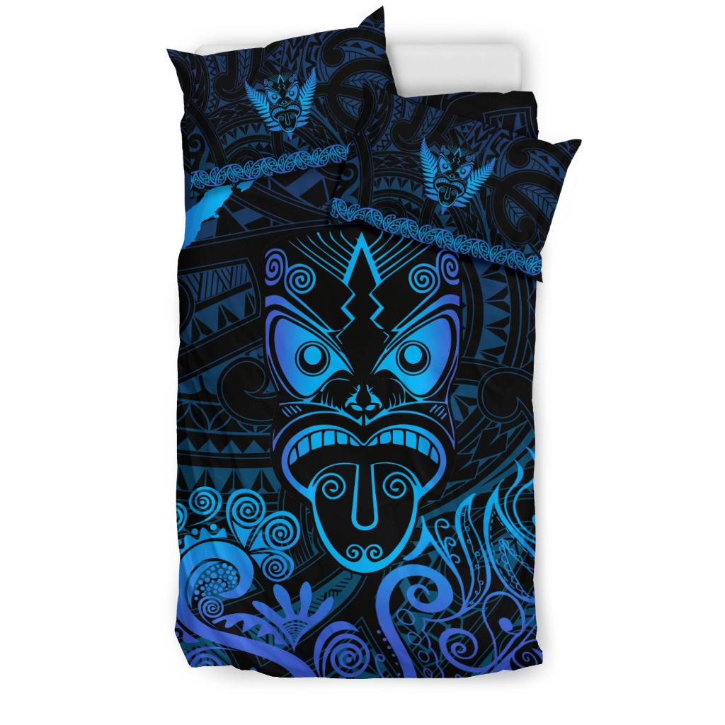 maori-aotearoa-rugby-haka-bedding-set-new-zealand-silver-fern-blue
