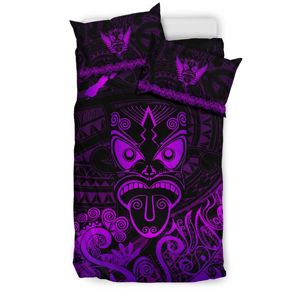 maori-aotearoa-rugby-haka-bedding-set-new-zealand-silver-fern-purple