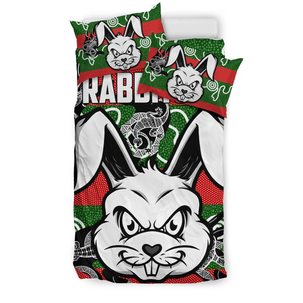 rabbitohs-indigenous-bedding-set-rabbit-head