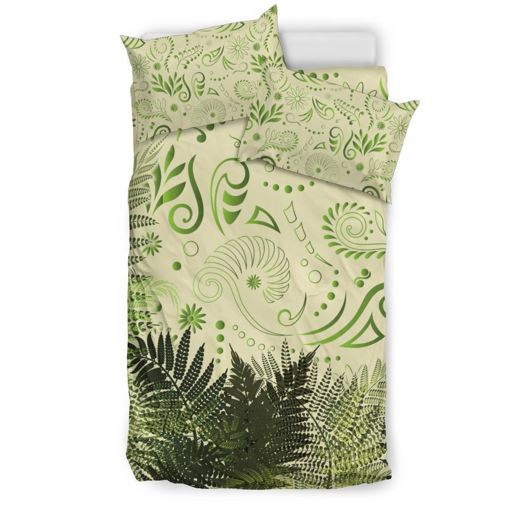 new-zealand-bedding-set-silver-fern-aotearoa-vibes-beige