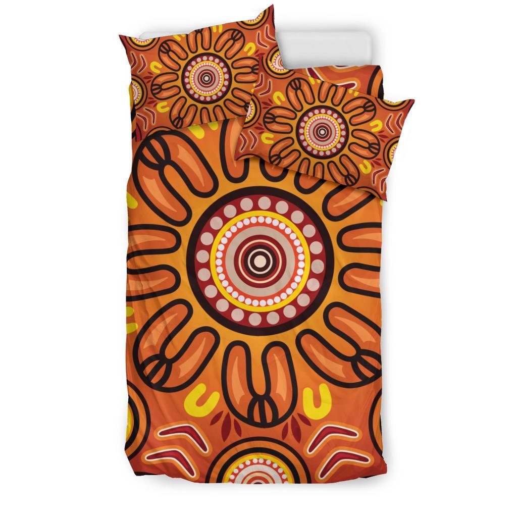 aboriginal-bedding-set-circle-flowers-patterns-ver01