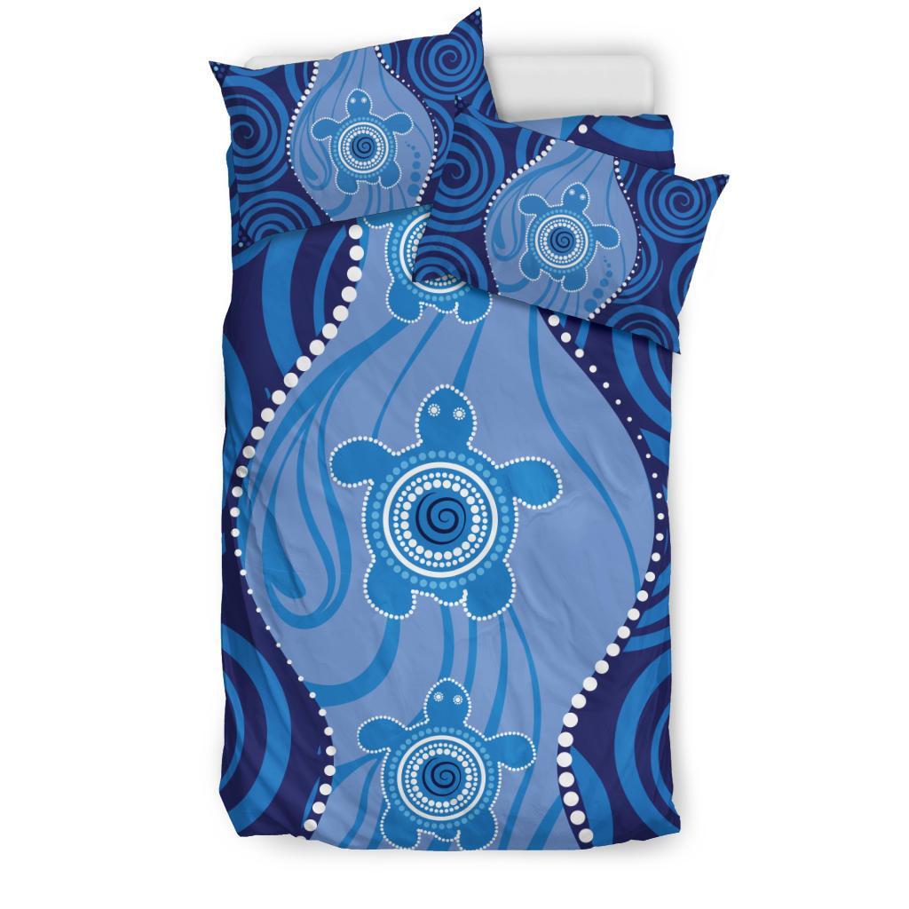aboriginal-bedding-set-aboriginal-dot-art-painting-with-turtle