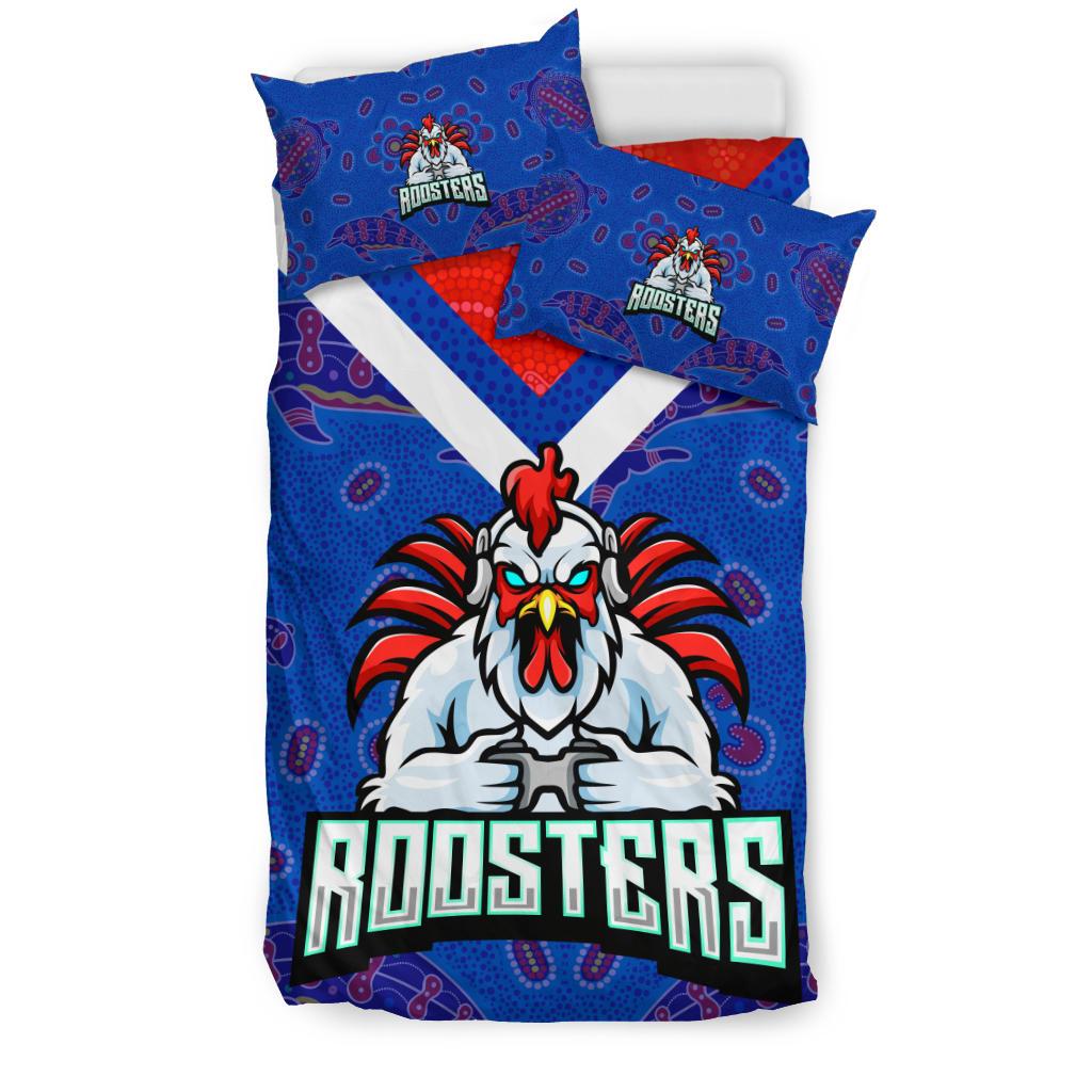 sydney-roosters-indigenous-bedding-set-prairie-style-no-1