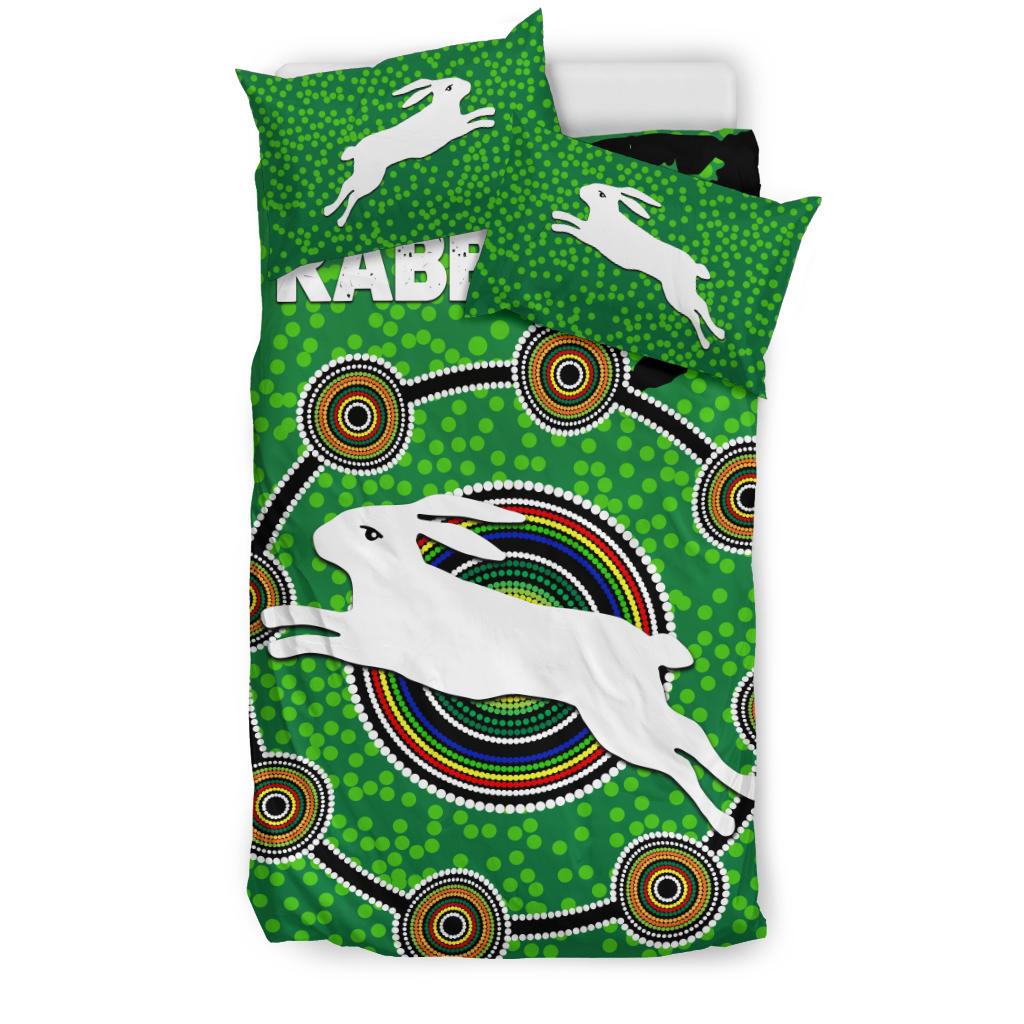 naidoc-rabbitohs-bedding-set-aboriginal-vibes-no-1