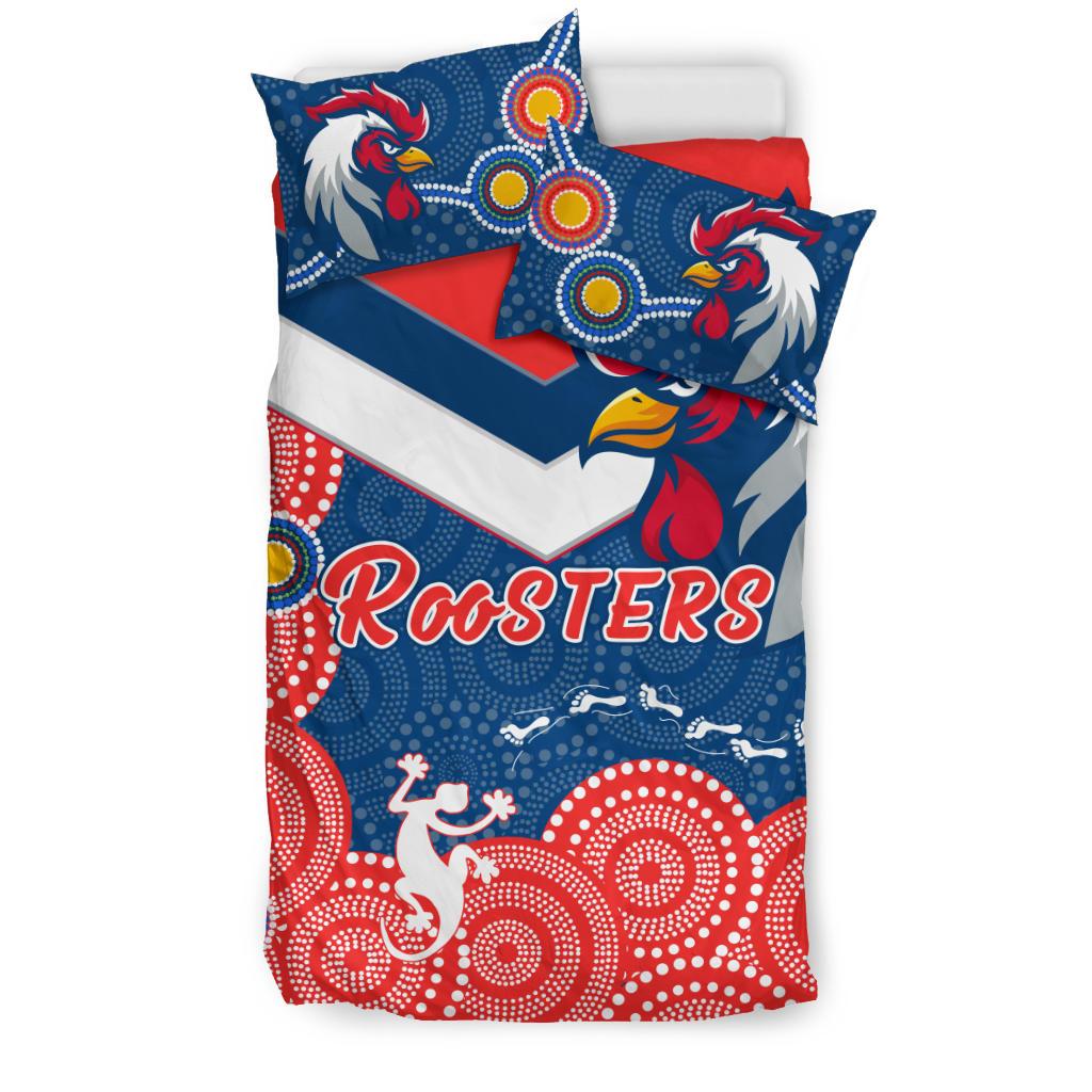roosters-bedding-set-red-aboriginal-rugby
