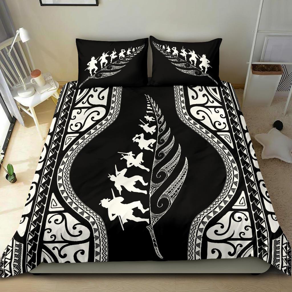 new-zealand-haka-fern-bedding-set-black
