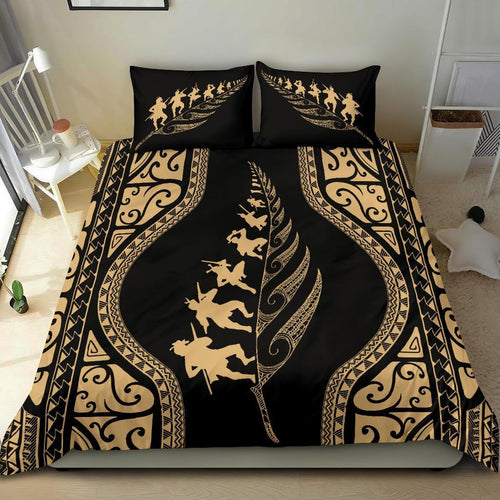 new-zealand-haka-fern-bedding-set-gold