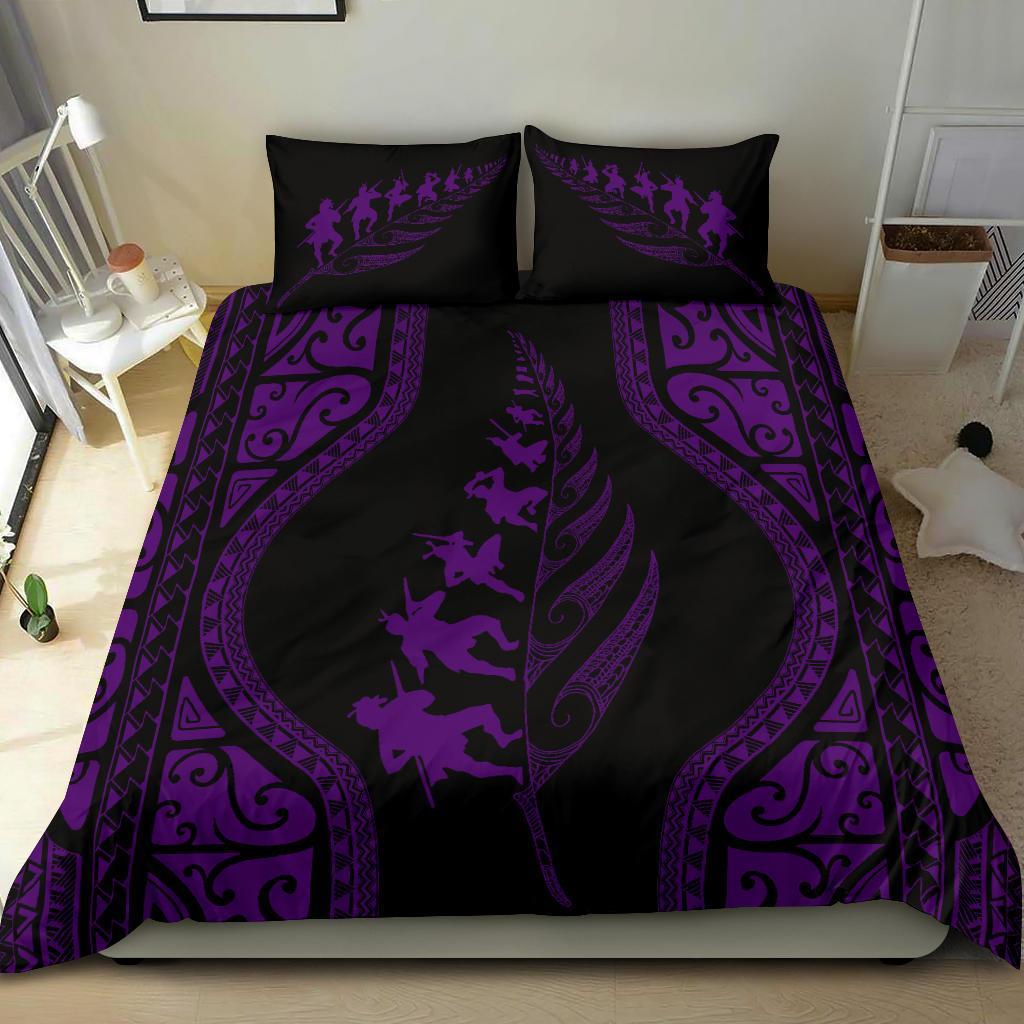 new-zealand-haka-fern-bedding-set-violet