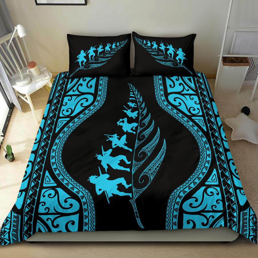 new-zealand-haka-fern-bedding-set-blue