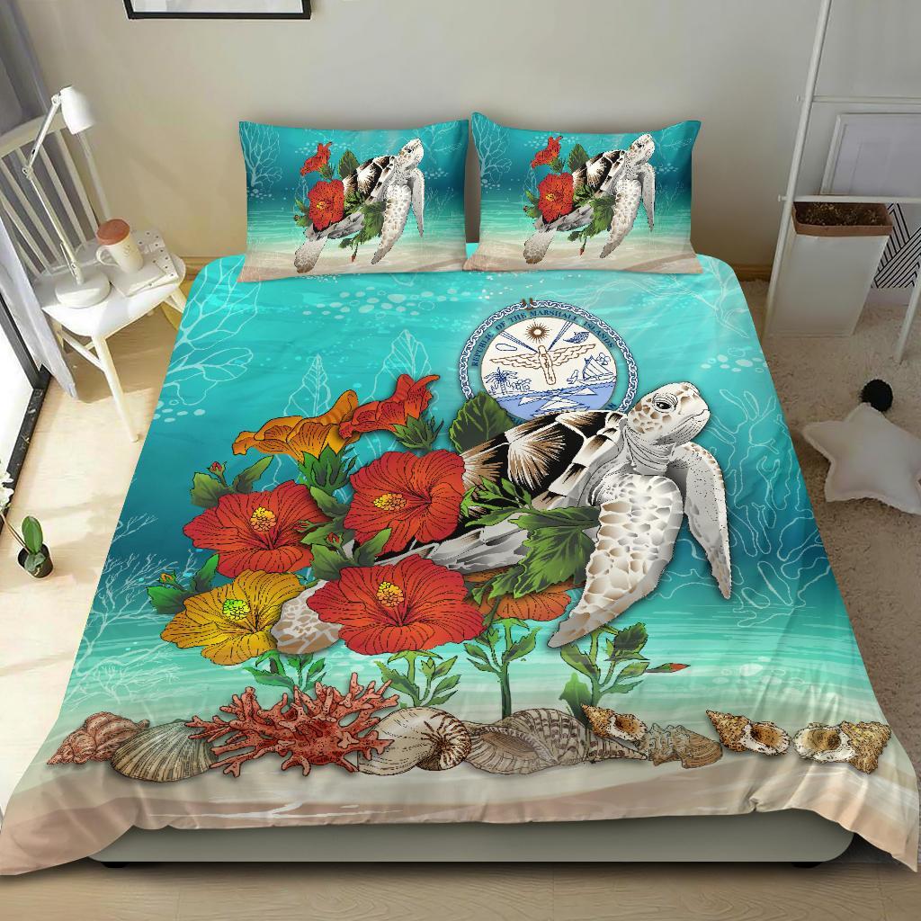 marshall-island-bedding-set-ocean-turtle-hibiscus