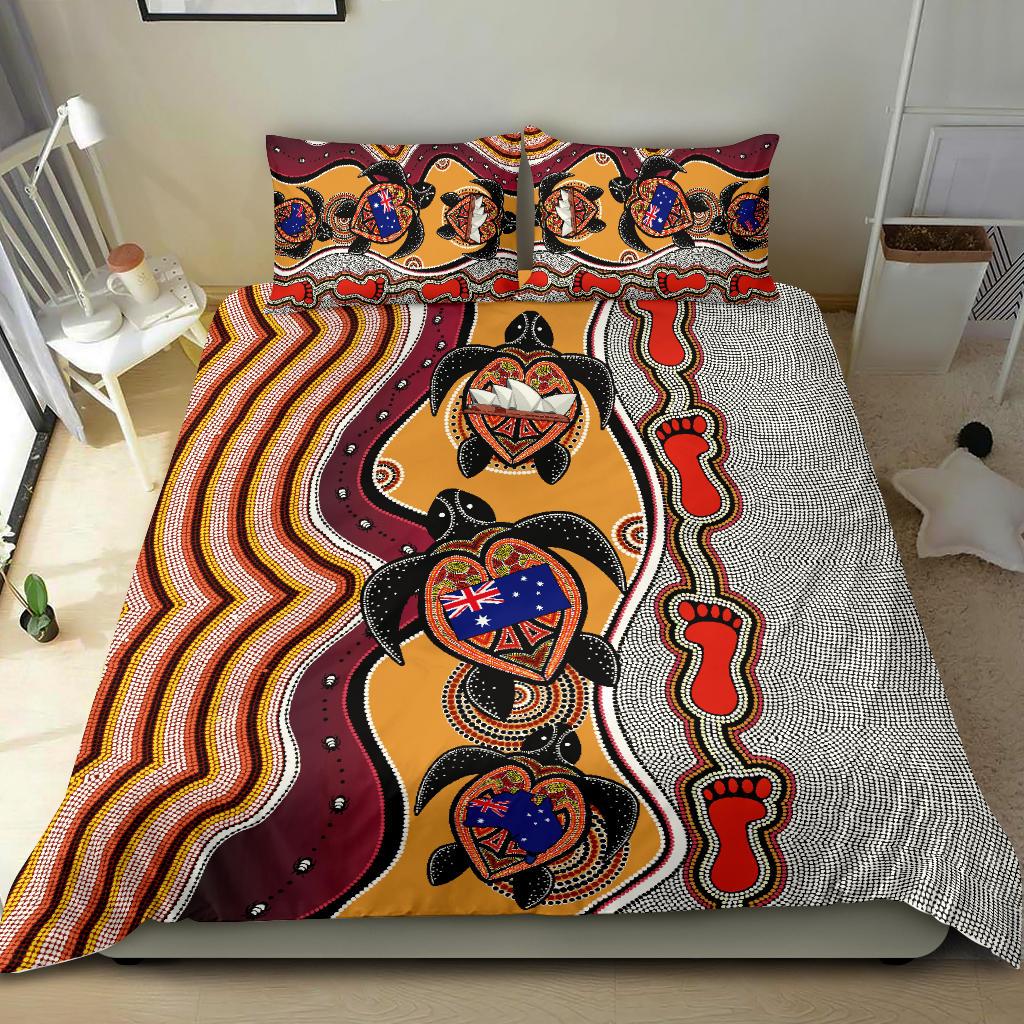 aboriginal-bedding-set-turtle-australia-flag-footprint-sydney-opera