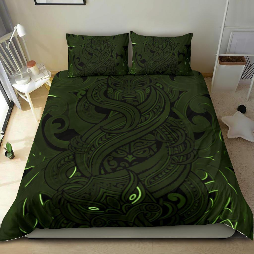 new-zealand-bedding-set-maori-gods-tumatauenga-god-of-war-green