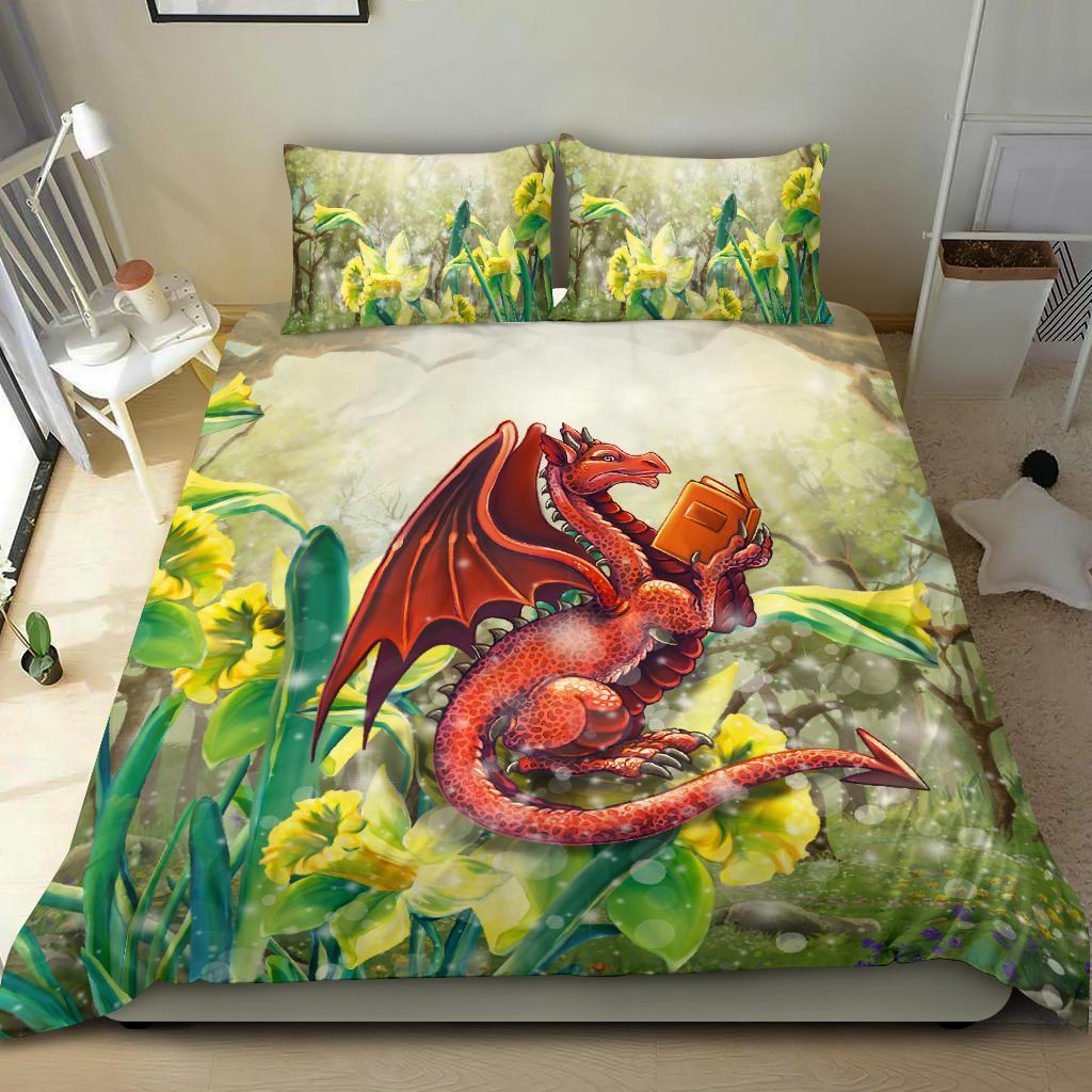 wales-bedding-set-dragon-with-flowers