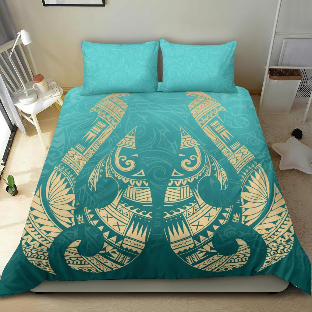 new-zealand-maori-hei-matau-tattoo-bedding-set