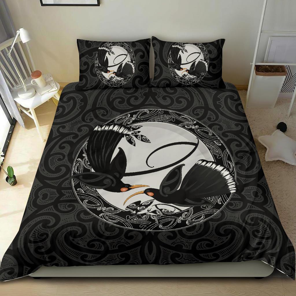 new-zealand-huia-bird-maori-bedding-set