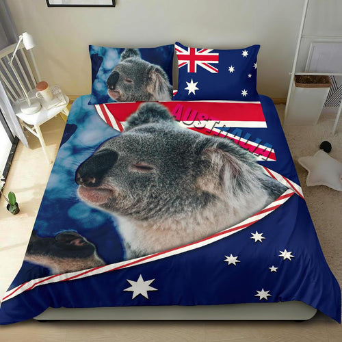bedding-set-australian-flag-and-coat-of-arms-bedding-set-koala-3d